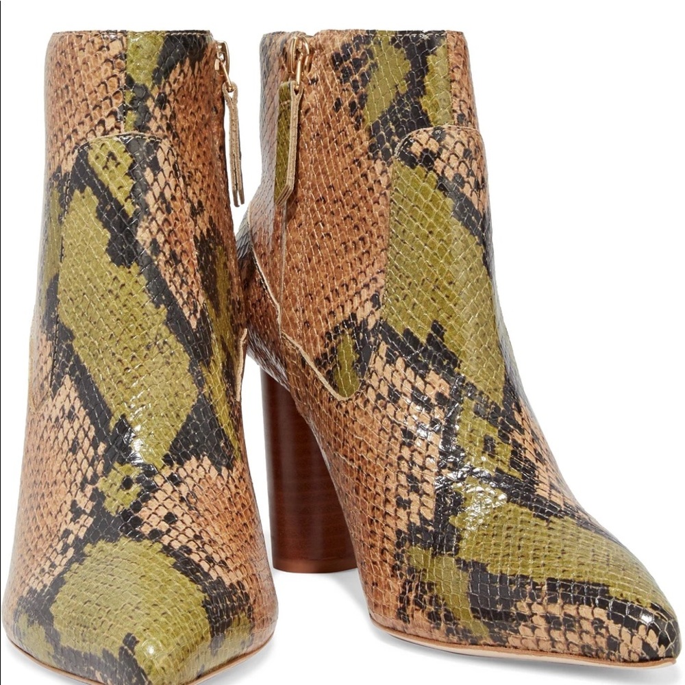 Ulla Johnson 85mm Helia Ankle Bootie Color: Python - NWB Size 8